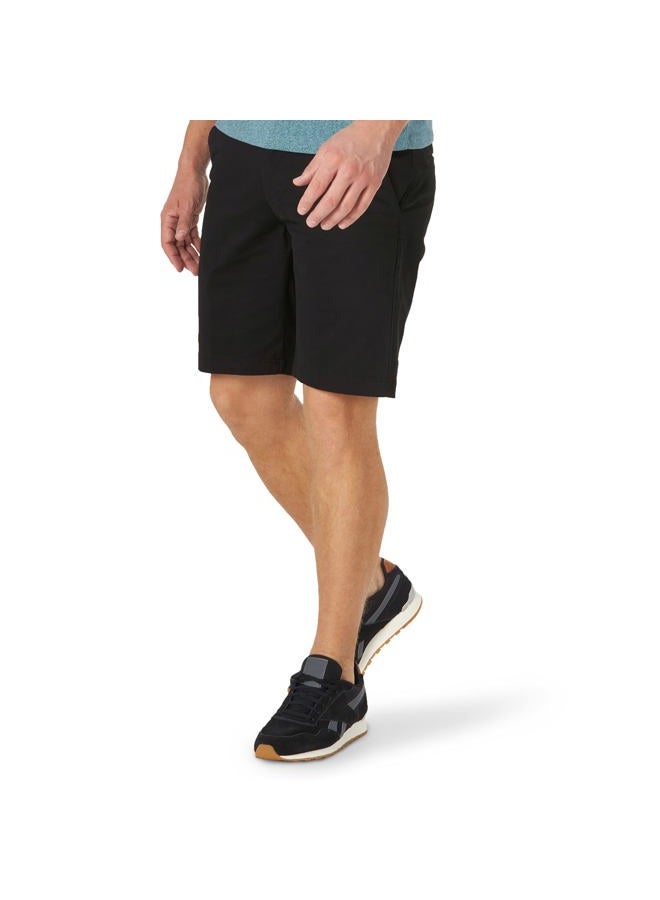 LEE Men's Extreme Motion Flat Front Short, Black, 32 - Image 1