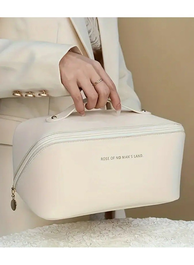 Rozino Fashion PU Pillow Cosmetic Bag Portable Travel Storage Bag Handbag Large Capacity Toiletry Bag Partition Classification Maternal And Child Shared Toiletry Storage Bag Christmas, Halloween, Thanksgiving Day Gift - Image 3