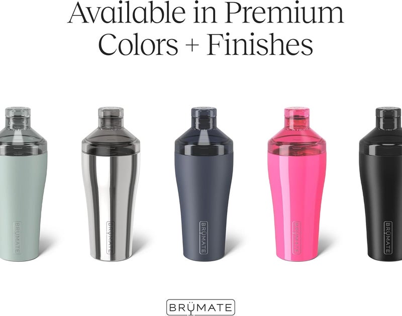BrÃ¼Mate Cocktail Shaker 22oz Insulated Stainless Steel Shaker - 100% Leakproof - No Condensation (Matte Black) - Image 1