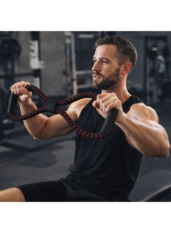 Elastic Resistance Rope for Fitness – Band for Arms, Shoulders, Chest & Yoga Exercises Multicolour - Image 1