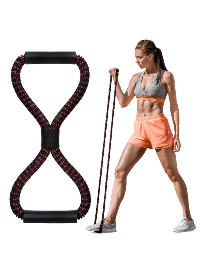 Elastic Resistance Rope for Fitness – Band for Arms, Shoulders, Chest & Yoga Exercises Multicolour - Image 4