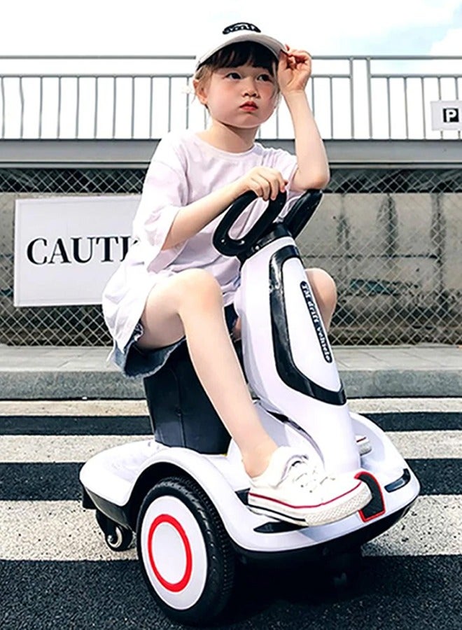 Multi-function electric scooter for children, four-wheel electric scooter with double drive, music and light, CN plug, styleKids Electric Car / Electric Scooter for Kids Girls - Image 2