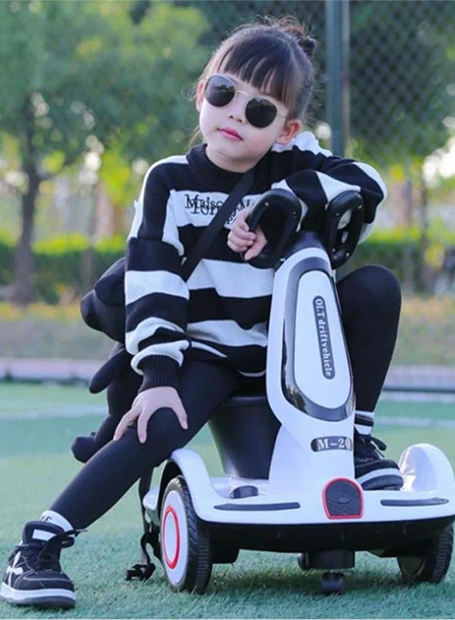 Multi-function electric scooter for children, four-wheel electric scooter with double drive, music and light, CN plug, styleKids Electric Car / Electric Scooter for Kids Girls - Image 3
