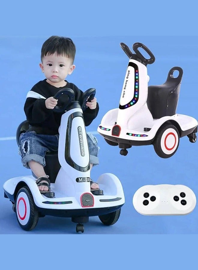 Multi-function electric scooter for children, four-wheel electric scooter with double drive, music and light, CN plug, styleKids Electric Car / Electric Scooter for Kids Girls - Image 5