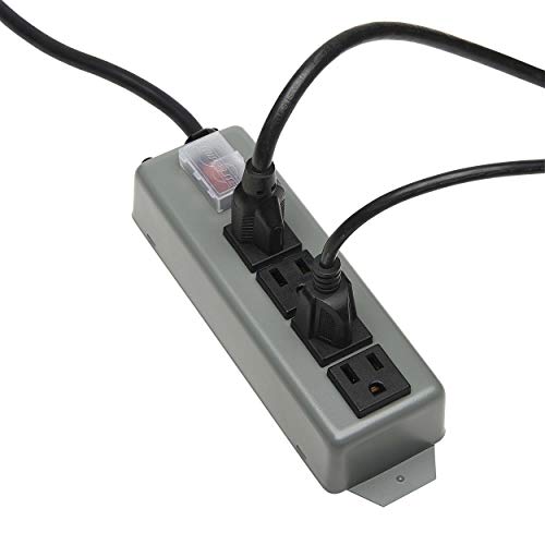 TRIPP LITE UL603CB-6 Waber Industrial Power Strip 4 Outlet 6' Cord, Locking Switch Cover,Black - Image 2