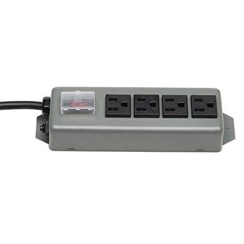TRIPP LITE UL603CB-6 Waber Industrial Power Strip 4 Outlet 6' Cord, Locking Switch Cover,Black - Image 3