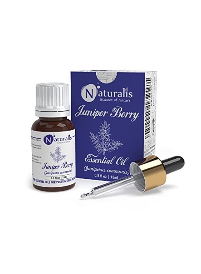 Naturalis Essence Of Nature Juniper Berry Essential Oil 100% Pure, Natural & Undiluted Therapeutic Grade For Skin Care, Scars, Acne, Anti Ageing - 15Ml  - Image 2