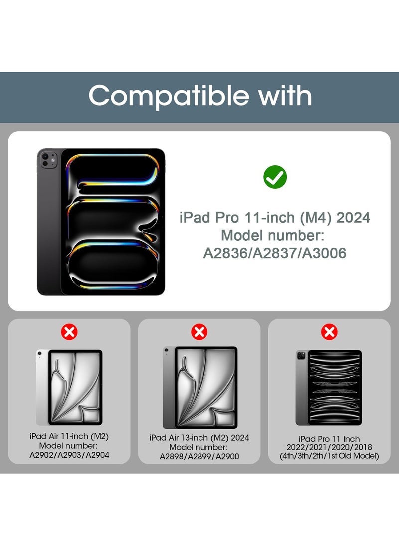 Captaintech 2-Pack Tempered Glass Screen Protector for iPad Pro 11 M4 (2024) - Compatible with A2836/A2837/A3006 Models - Ultra HD Clear ProCase Film - Image 2