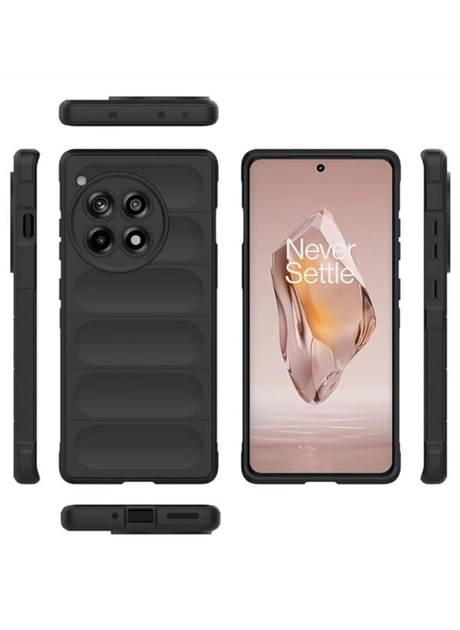اسپارتان اکسسوری - جراب SpartanACC FlexArmor لهاتف OnePlus 12R مقاوم للصدمات، جراب OnePlus Ace3 مع 10 وسائد هوائية، غطاء حماية لعدسة الكاميرا OnePlus 12R أزرق داكن - Image 1