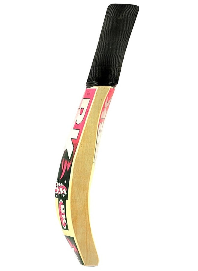 Klapp BK Boom-Boom Popular Willow Cricket Bat with Klapp Tennis Ball,Size 7, Cricket Kit (Black) - Image 3