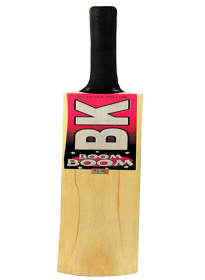 Klapp BK Boom-Boom Popular Willow Cricket Bat with Klapp Tennis Ball,Size 7, Cricket Kit (Black) - Image 4