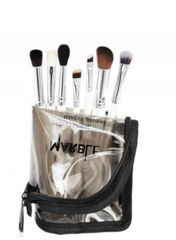 MARBLE Eye and Brow Brush Set - 7 Pieces - Image 1