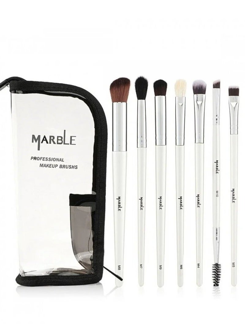 MARBLE Eye and Brow Brush Set - 7 Pieces - Image 3