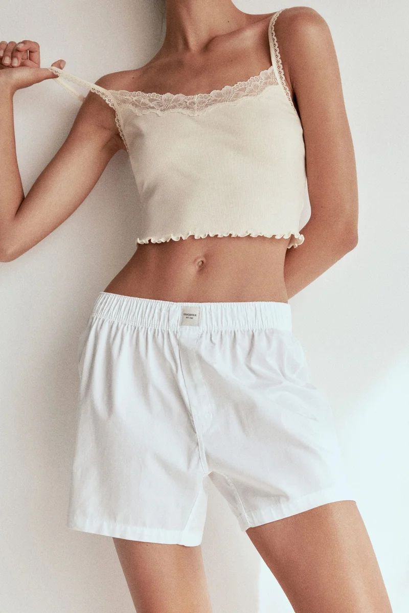 H&M Cotton strappy top