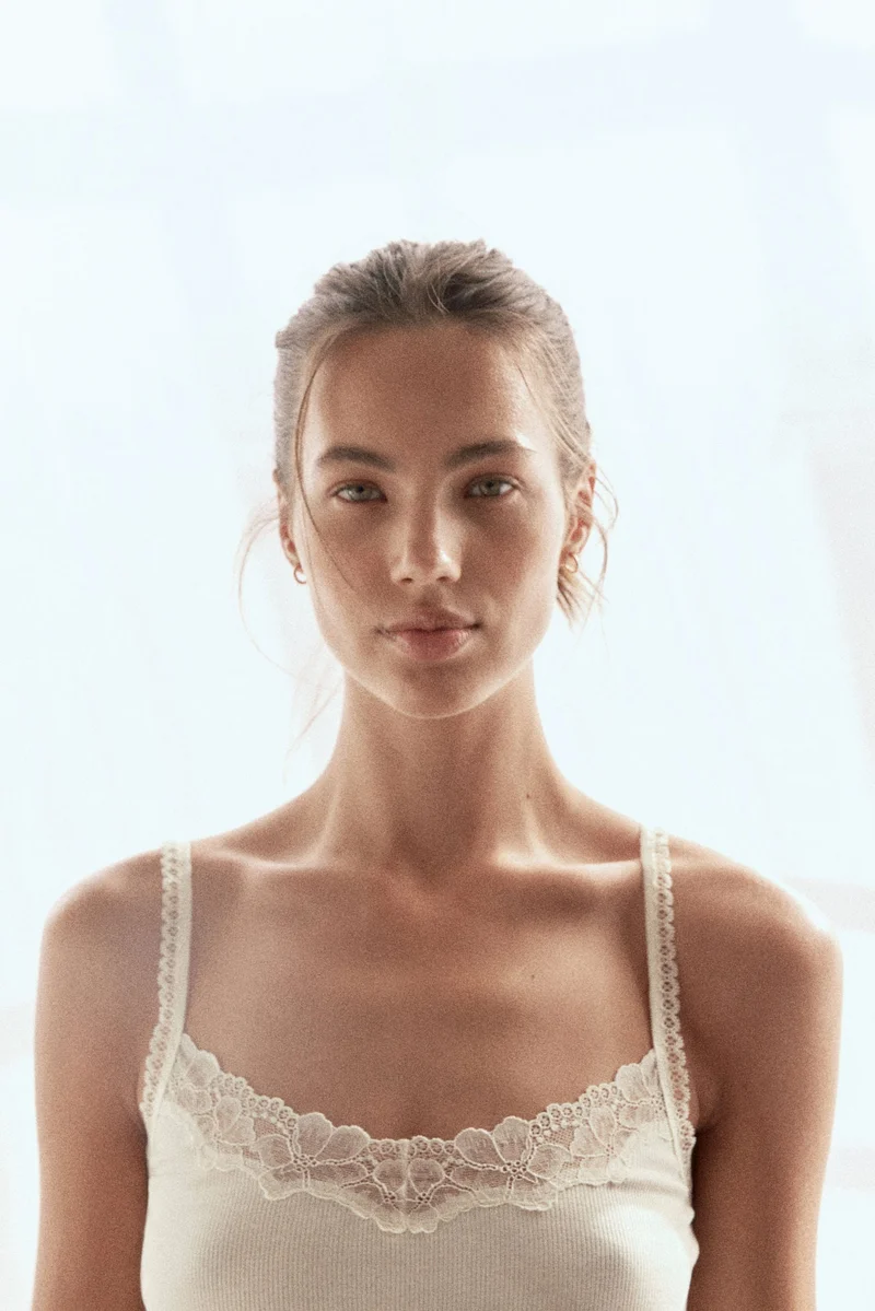 H&M Cotton strappy top