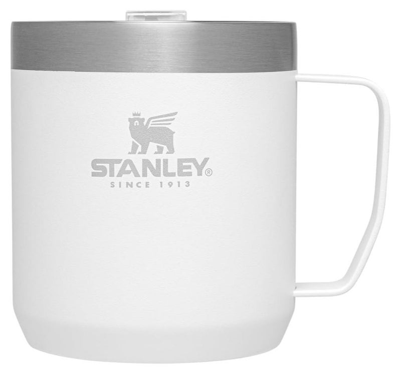 ستانلي كوب Stanley Everyday Camp سعة 12 أونصة مع غطاء معزول من الفولاذ المقاوم للصدأ وخالٍ من مادة BPA، مثالي للمشروبات الساخنة والباردة والقهوة والشاي والمغامرات الخارجية - Image 1