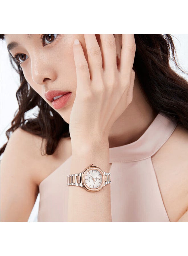 Ebohr Women's Watch Diamond Inlaid Luxury Niche Quartz Steel Band Ladies Watch Brand Valentine's Day Birthday Gift - Image 3