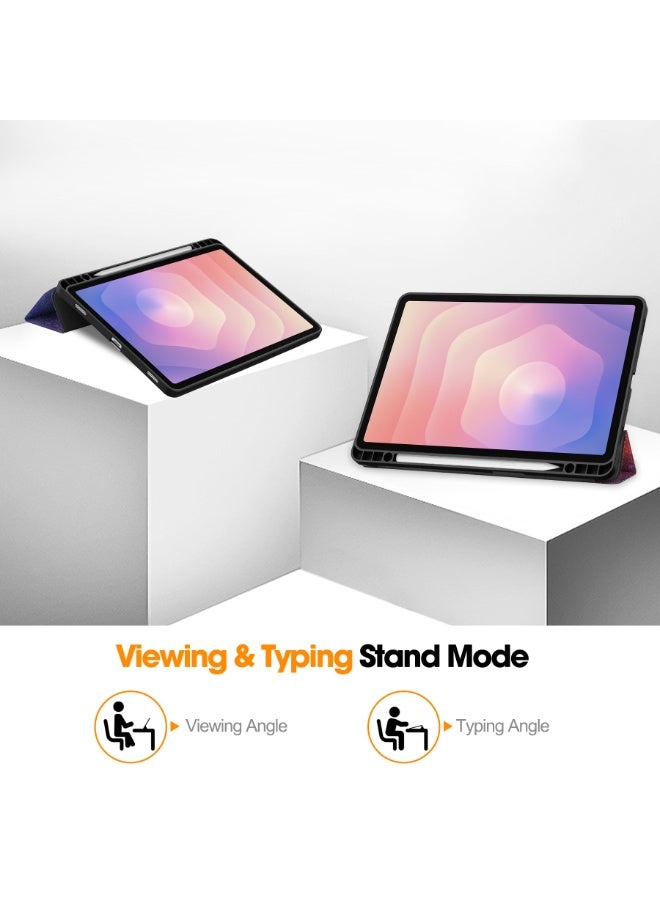 general Tablet Case for Samsung Galaxy Tab S11 11 inch 2025 (SM-X730/SM-X736B), Tri-Fold PU Leather Case with Auto Wake/Sleep, Soft TPU Back Cover Built-in Pen Holder - Image 3