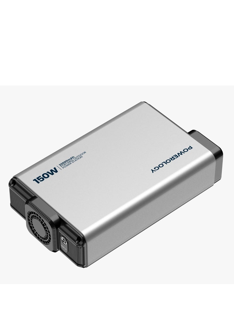 Mini Power Station with AC Output 150W 32000mAh PD 100W - Grey