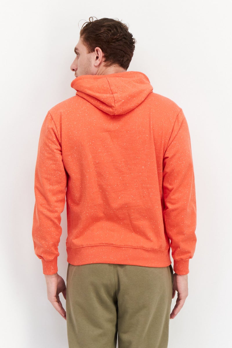 Sovereign Code Men Tie Dye Printed Hoodies, Light Red - Image 2