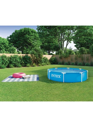Intex Metal Frame Above Ground Swimming Pool | 8ft x 20in  | Puncture-Resistant Material  | Easy Assembly  | Rust Resistant  | 483 Gallon Capacity 244x51cm - view 5