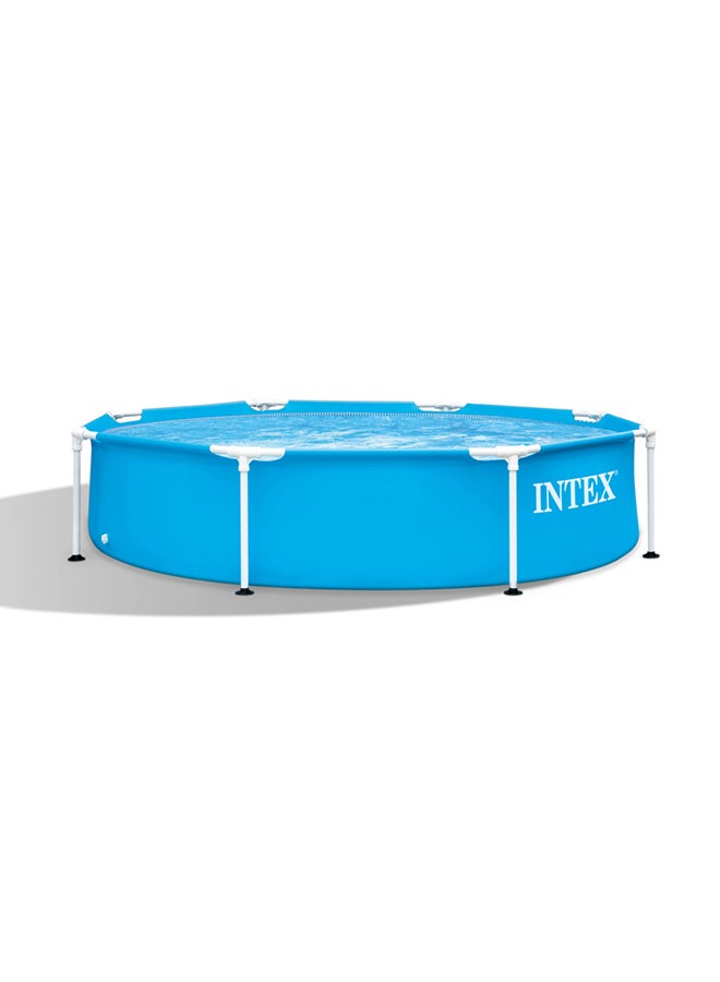 Intex Metal Frame Above Ground Swimming Pool | 8ft x 20in  | Puncture-Resistant Material  | Easy Assembly  | Rust Resistant  | 483 Gallon Capacity 244x51cm - Image 1
