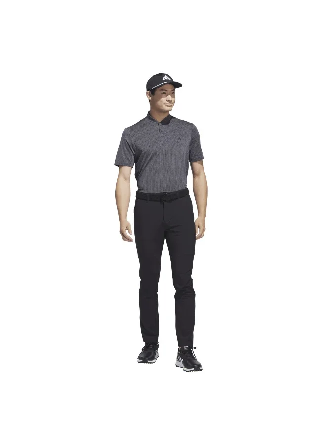 adidas بولو جولف رياضي مخطط رمادي XS