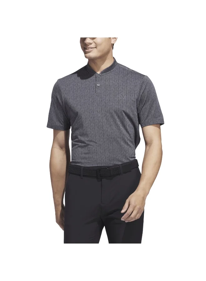 adidas بولو جولف رياضي مخطط رمادي XS