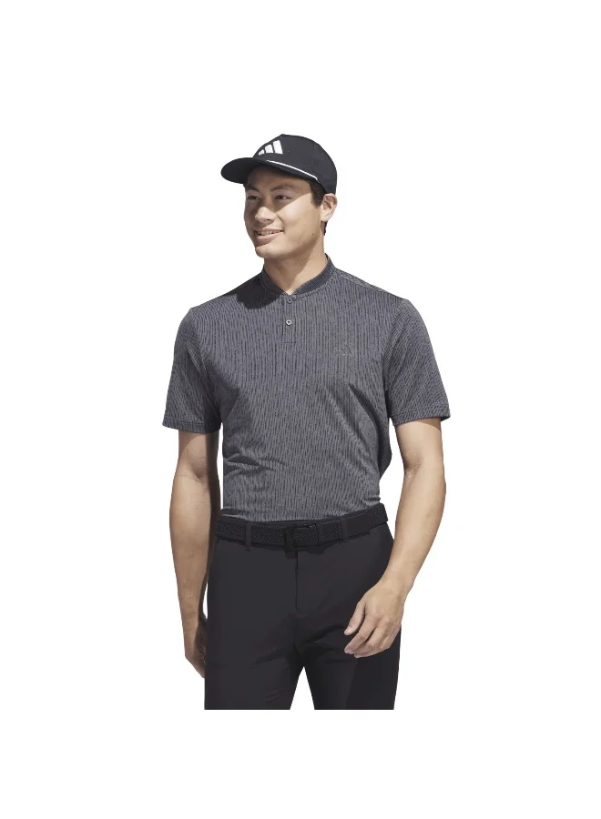 adidas بولو جولف رياضي مخطط رمادي XS