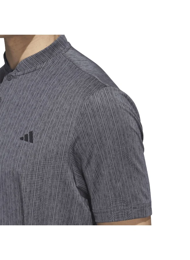 adidas بولو جولف رياضي مخطط رمادي XS