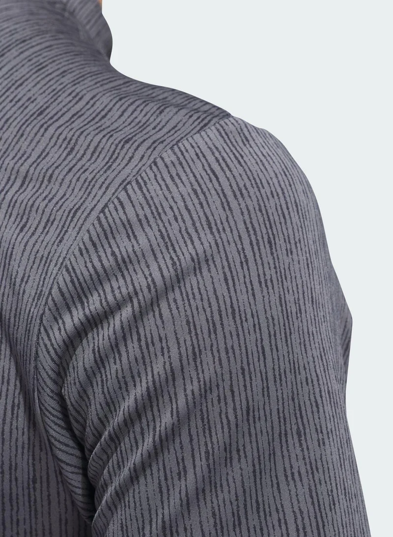 adidas قميص بولو رياضي رمادي للجولف