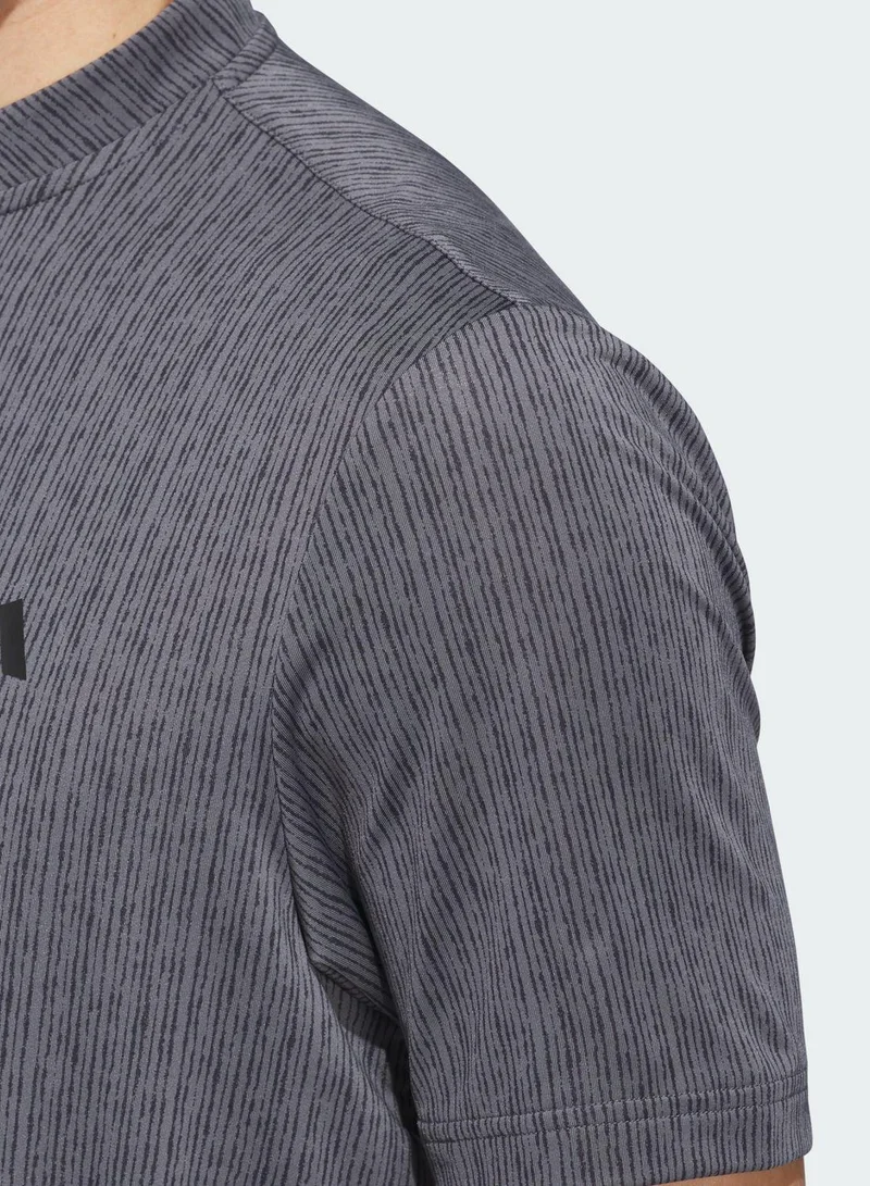 adidas قميص بولو رياضي رمادي للجولف