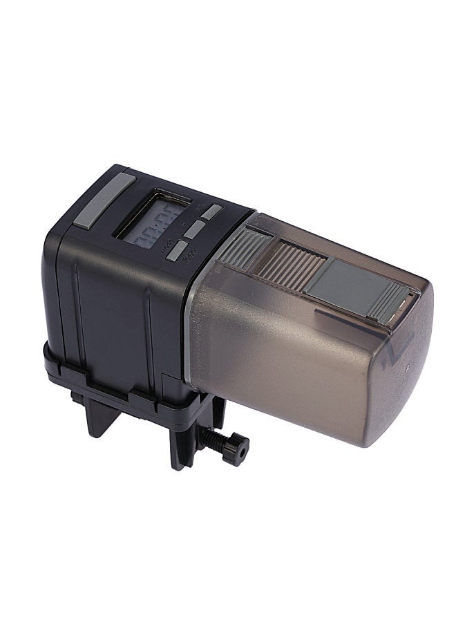 LCD Automatic Fish Feeder Aquarium Tank Auto Food Timer Feeding Dispenser Adjustable Outlet - Image 1