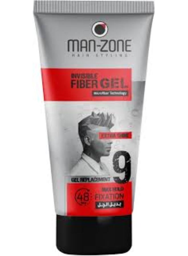 Man Zone Invisible Fiber Hair Gel Hold 9 - 175ML