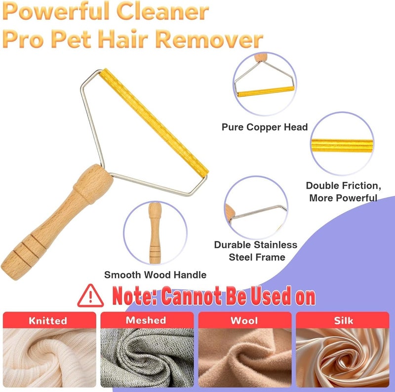 LINJIE Pet Hair Remover Set,Pet Hair Remover,Reusable Lint Remover,For Removing Dust And Pet Hair From Furniture/Curtain/Blanket/Couch(4pack) - Image 3