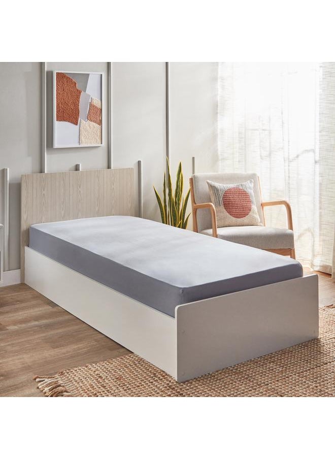 Home Box Micro Jersey Single Fitted Sheet 90X200 Plus 30 Cm  - Image 1