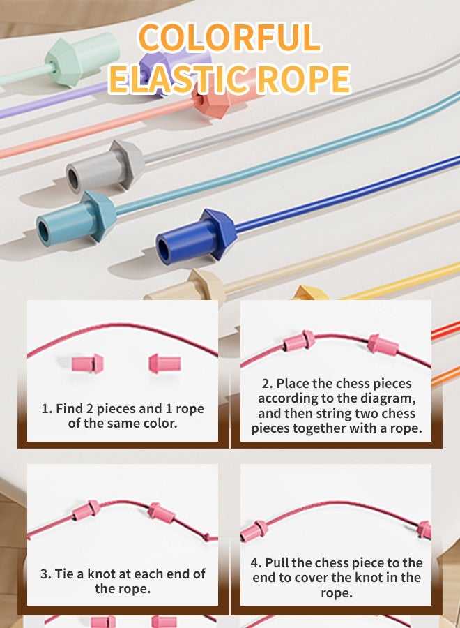 Challenge Board Game for Adults, Party Game for Family, Thinking Game, Puzzle Games for Kids, Ideal for Birthday Parties Family Gatherings, Birthday Party Game, Engaging Challenge Game, Untie Knot Game - Image 4