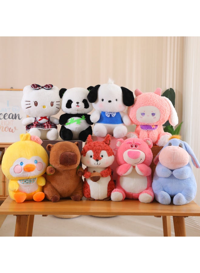 15 Inch 50cm Large Grasping Machine Doll Cartoon Plush Toy Doll Bear Wedding Game Gift Scissors Machine Doll-Color:●Sheep Wool┃Backpack Bull Terrier-Height:40-50cm, Single Price, Color Random  - Image 3