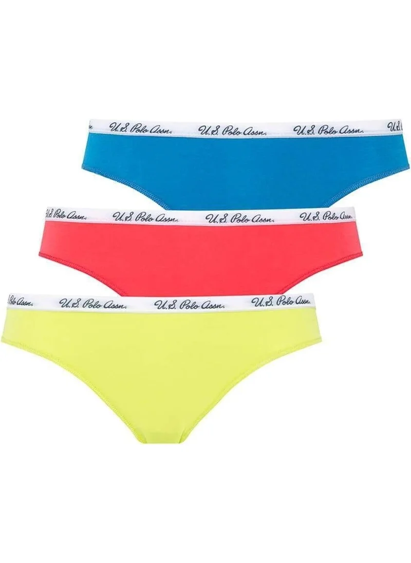 U.S. Polo Assn. Women's 3-Piece Low Waist Super Briefs