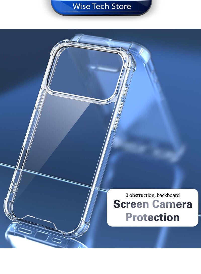 دبليو تيك غطاء حماية زوايا صدمات من TPU لهاتف آبل iPhone 17 Pro 5G 2025 (MCTPTN) - شفاف - Image 5