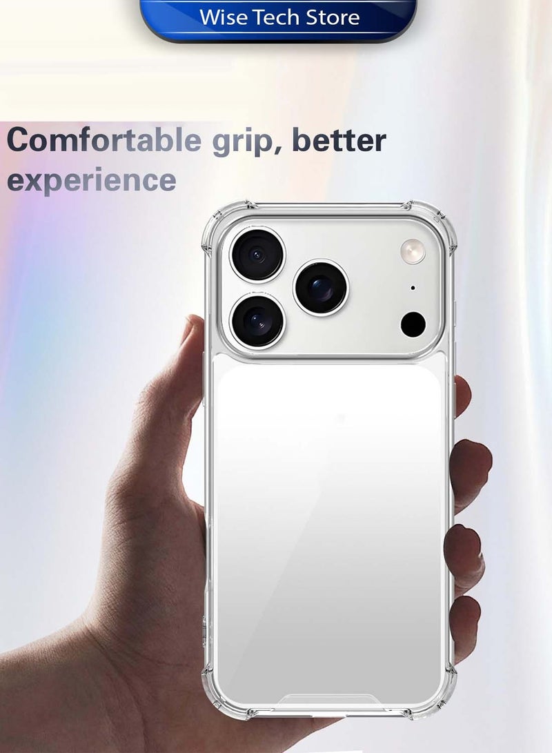 دبليو تيك غطاء حماية زوايا صدمات من TPU لهاتف آبل iPhone 17 Pro 5G 2025 (MCTPTN) - شفاف - Image 4