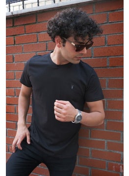 Four Man Crew Neck Standard Fit Basic Cotton Men's T-Shirt Pack of 5  - Image 4
