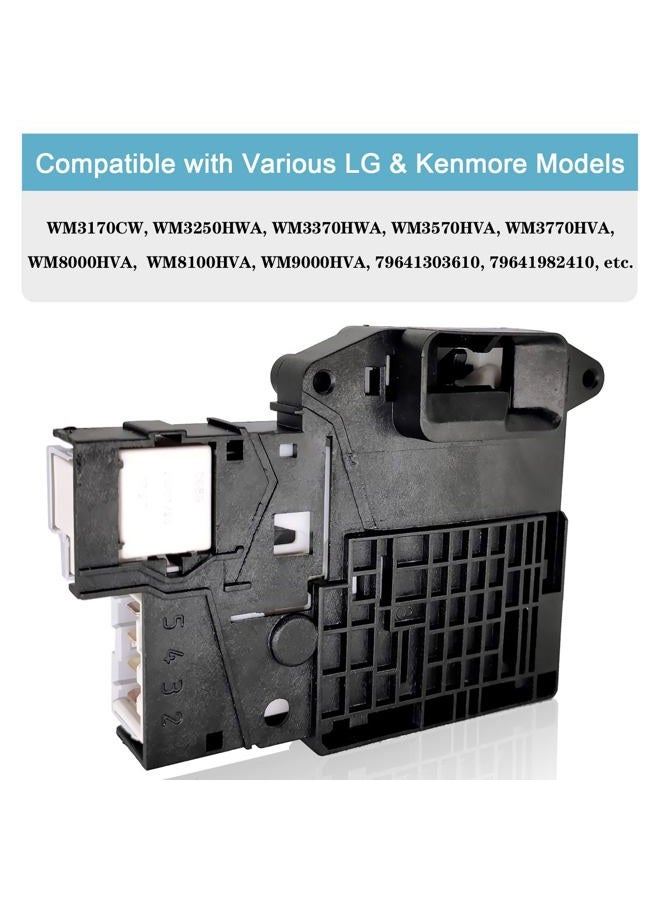 YMDparts مفتاح قفل باب الغسالة EBF61315802 ل LG Kenmore - قطعة غيار للغسالة تحل محل 2667085، AP5672154، EAP7792232، PS7792232، PD00008063 - Image 2