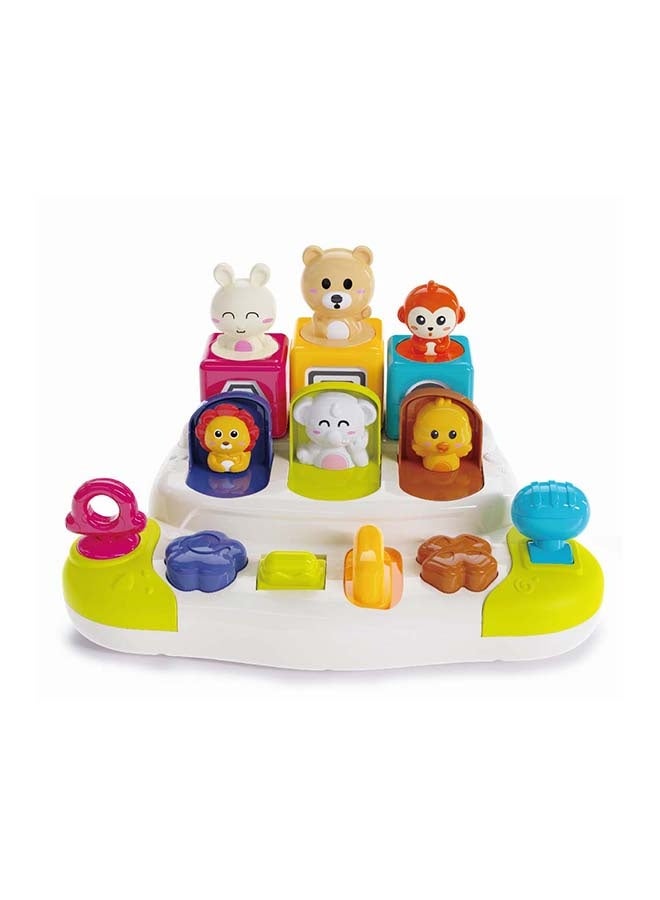 COGNIKIDS Pop-Up Animal Toy for Babies – Interactive Push, Turn, Slide Activity Toy for 10M+ | Fine Motor Skills, Sensory Learning, Color & Shape Recognition | Montessori Cause & Effect Toy - Image 1