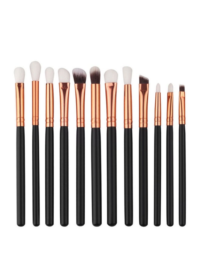 طقم فرش مكياج عيون احترافي مكون من 12 قطعة - Image 1