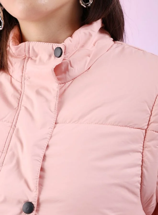 مرفوعة Women Regular Fit Solid Puffer Jacket