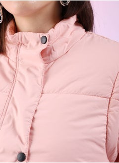 Freehand Women Regular Fit Solid Puffer Jacket  - Image 4