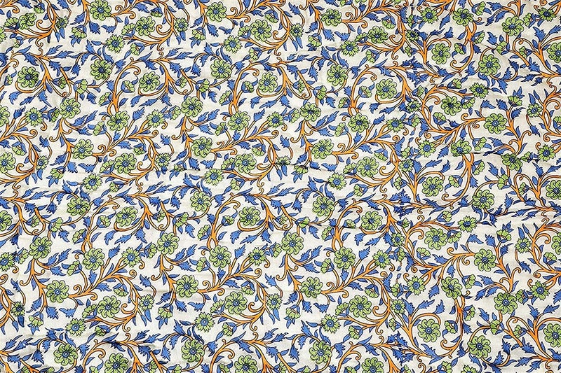 AQRATE World Famous Jaipuri Light Weight Pure Cotton Traditional Rajasthani Print Green Colour Double Bed QuiltRazaiRajai - Image 3