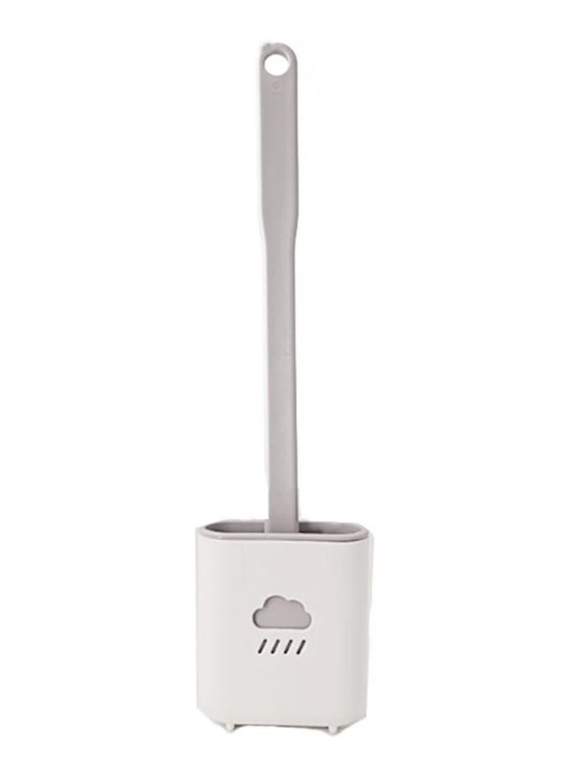 ايدا فرشاة مرحاض سيليكون مع حامل – تثبيت جداري أو أرضي، تصميم صحي وعصري - Image 1