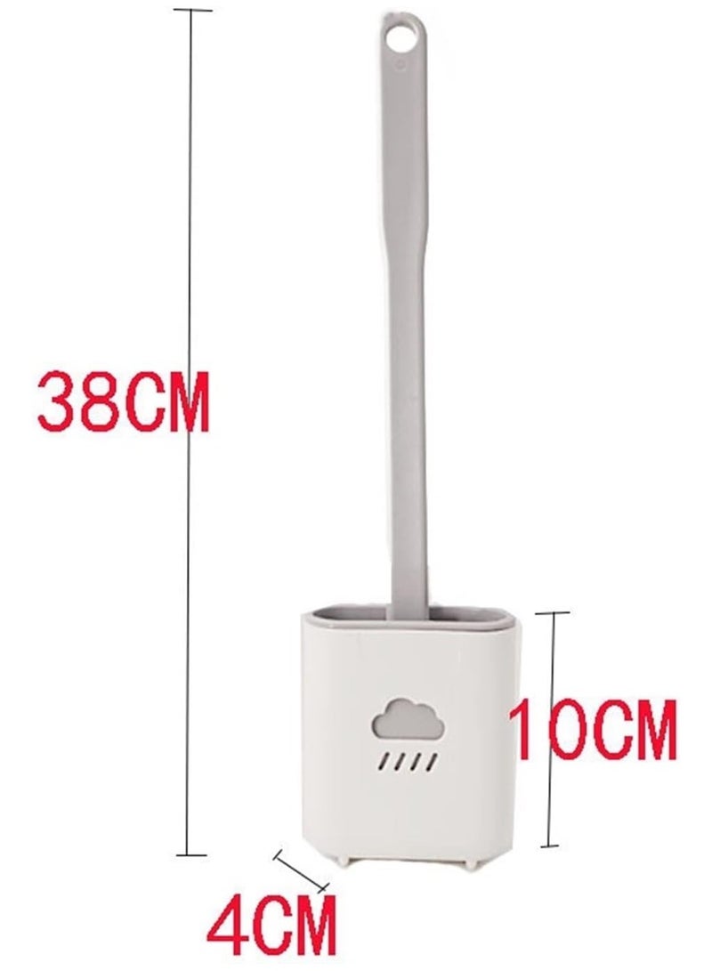 ايدا فرشاة مرحاض سيليكون مع حامل – تثبيت جداري أو أرضي، تصميم صحي وعصري - Image 2